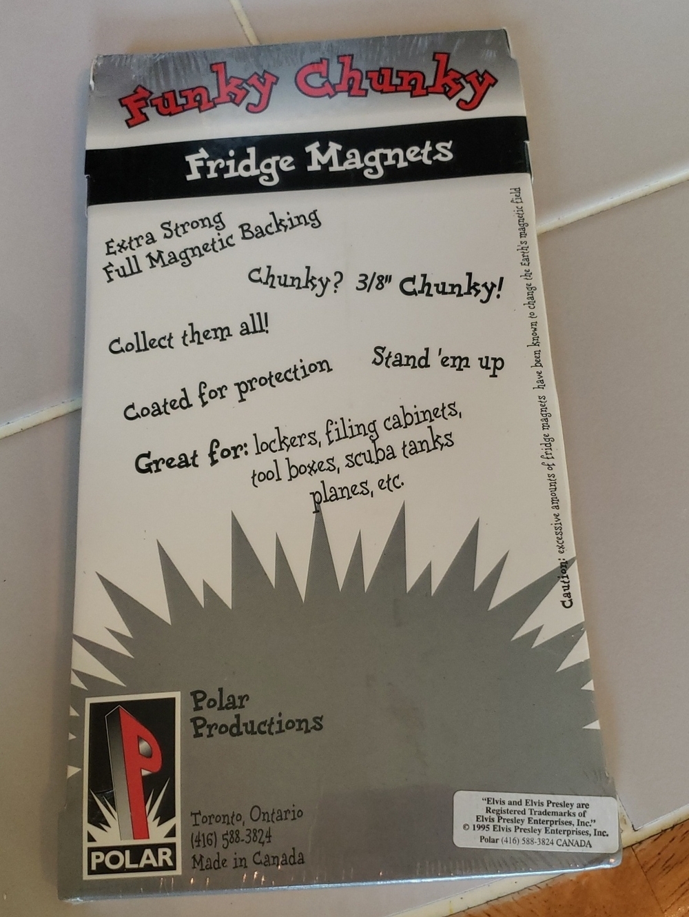 Elvis Presley New In Package Funky Chunky Fridge Magnet 6x3 Chunky Magnet - Picture 2 of 4
